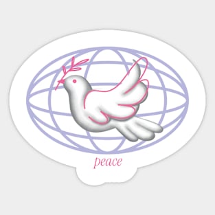 dove of peace Sticker